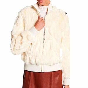 Bagatelle Rex Rabbit Fur Bomber Jacket